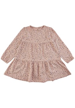 The New Ditty dress - Rose dust dots aop